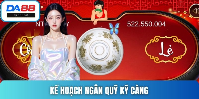 Kế hoạch ngân quỹ kỹ càng để giành ngay thắng cao