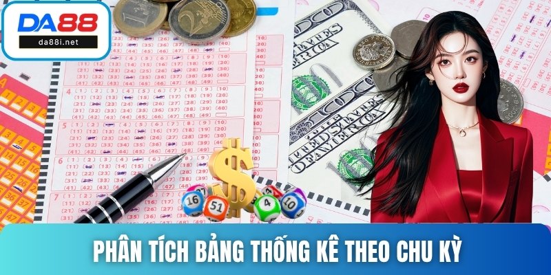 Người chơi cần tập trung phân tích bảng thống kê theo chu kỳ