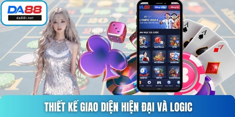 Thiết kế giao diện hiện đại và logic